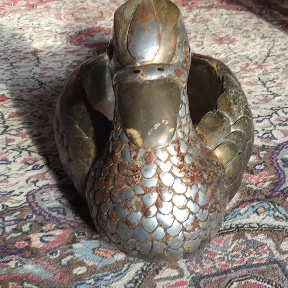Rare Sergio Bustamante signed brass duck planter - Picture 4 of 8